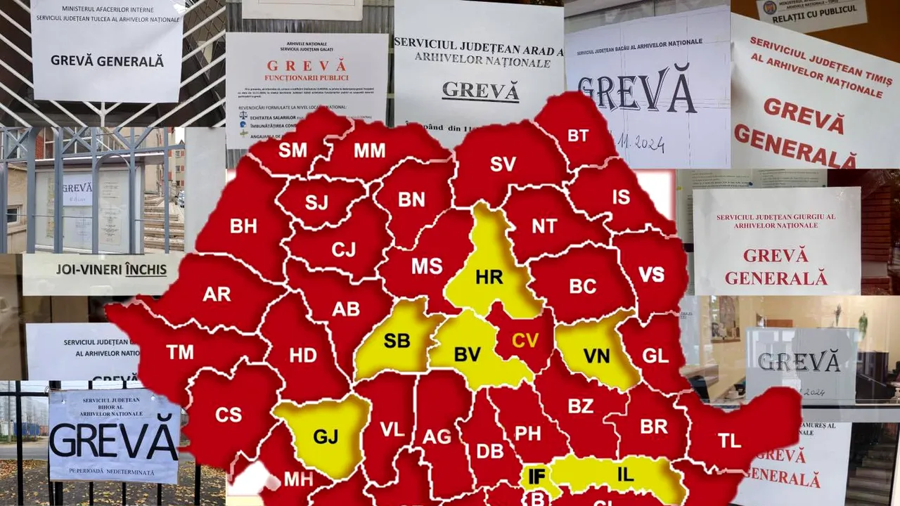 Grevă generală! Angajaţii serviciilor judeţene şi ai Serviciului Municipiului Bucureşti din cadrul Arhivelor Naţionale ale României au intrat în grevă