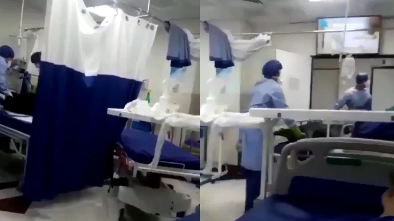 Îngropat de viu? Un clip video pare să arate momentul când un bolnav de COVID-19 este băgat într-un sac pentru cadavre | VIDEO