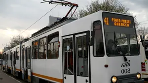 Linia tramvaiului 41, deviată în zona 