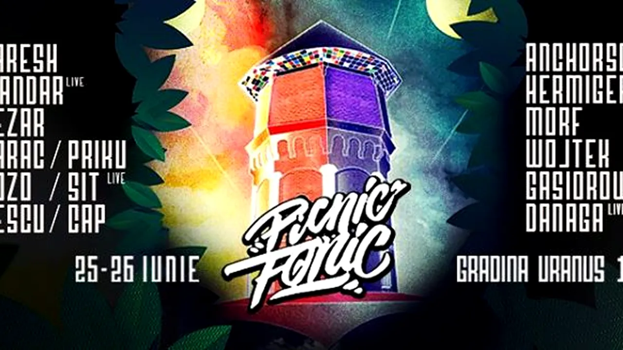 Picnic Fonic în Grădina Uranus: Muzică, cocktailuri, îngheţată în lounge, ping pong şi biciclete