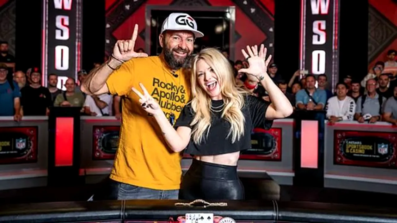 Sprijinit de soţie, Daniel Negreanu a plecat acasă cu un sac plin cu bani