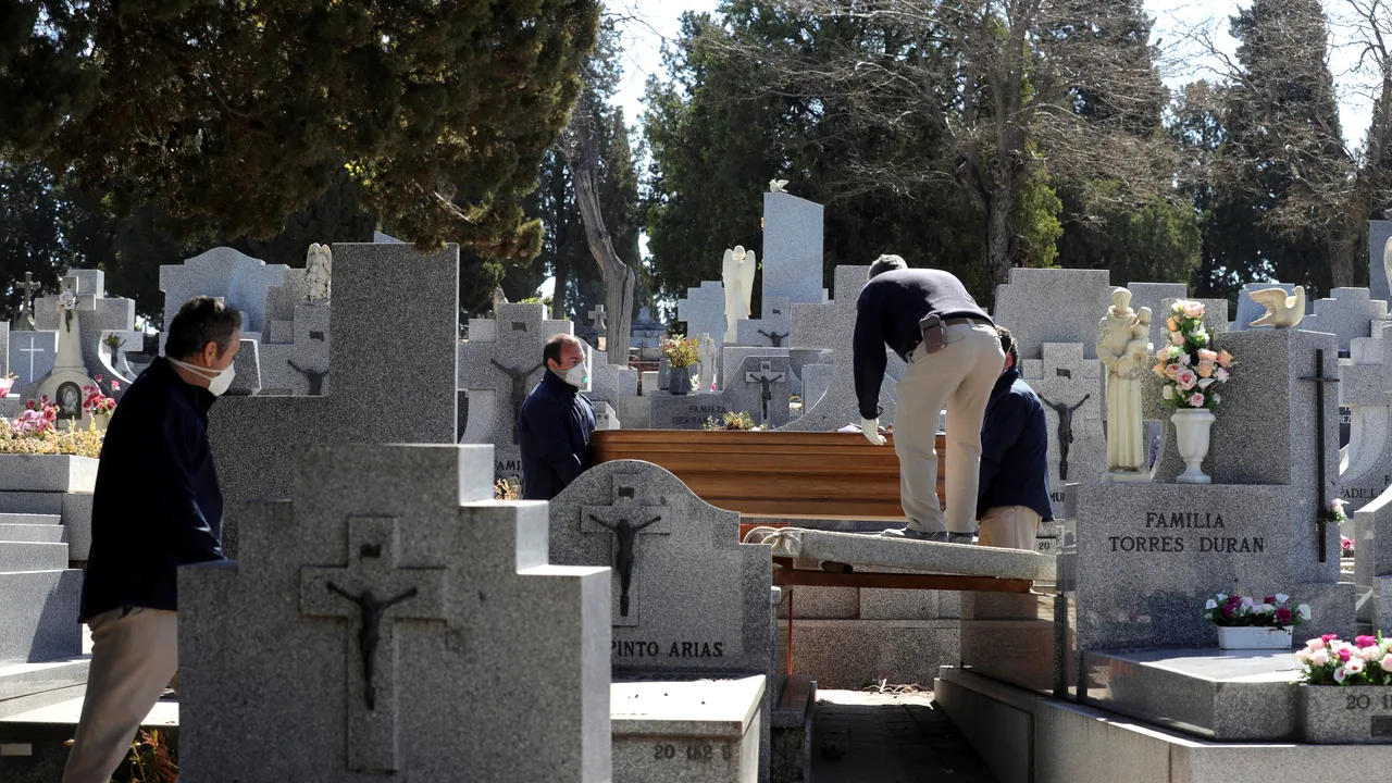 În perioada martie-mai, Spania a avut cu 43.000 de decese mai mult decât într-un an obişnuit

