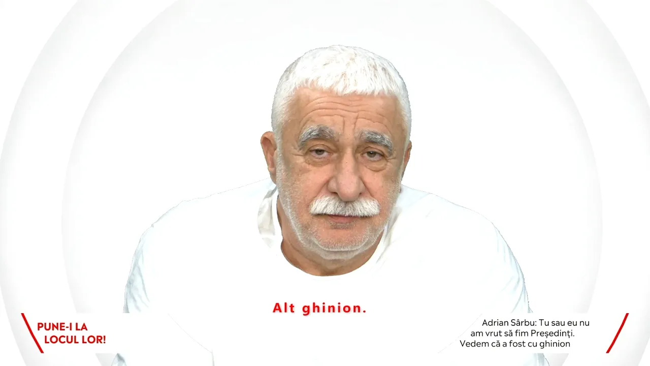Adrian Sârbu: Tu sau eu n-am vrut să fim Preşedinţi. Descoperim că a fost cu ghinion