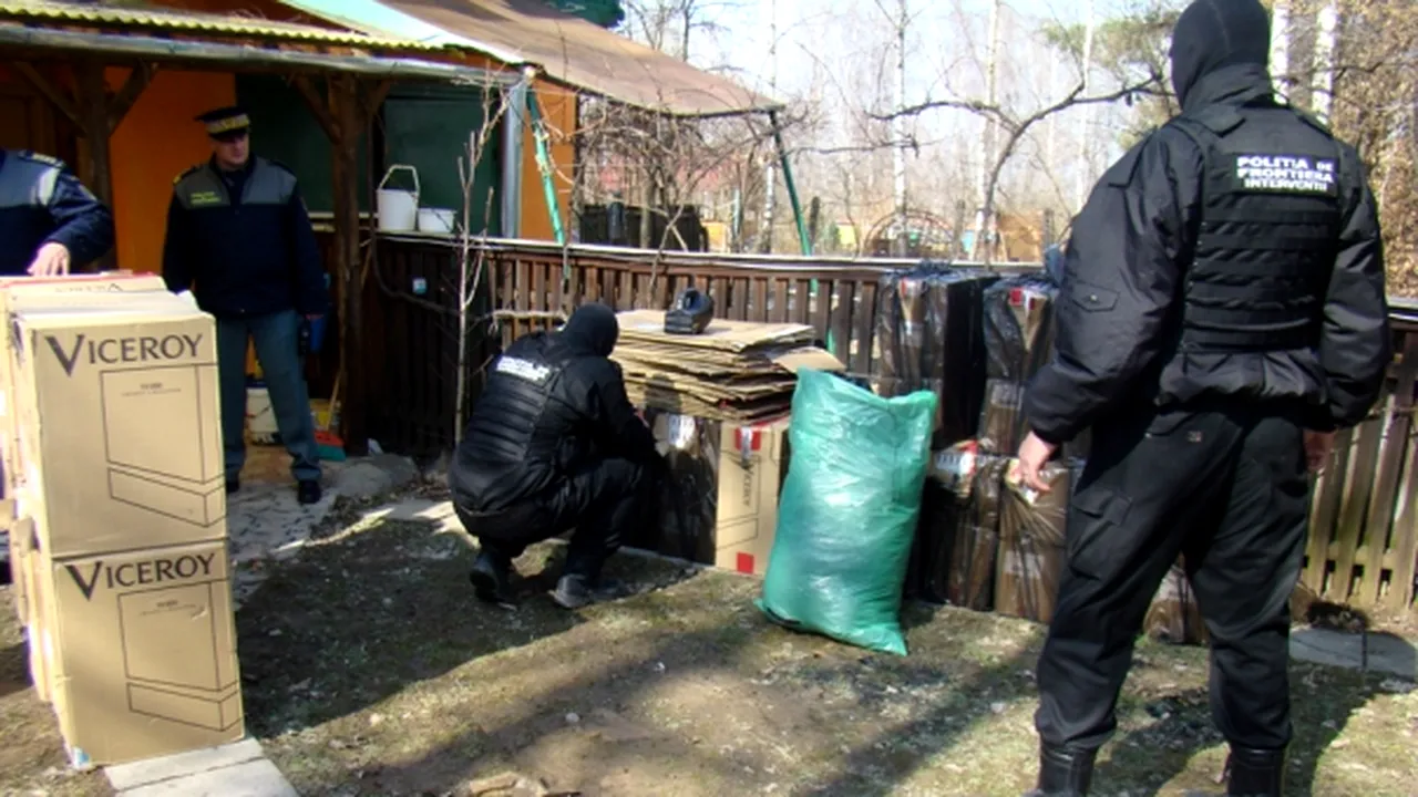 Şaisprezece persoane reţinute pentru contrabandă cu ţigări aduse din Ucraina