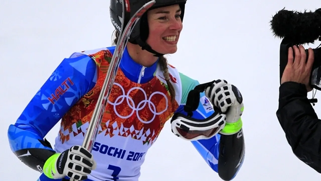 Tina Maze a câştigat titlul olimpic la slalom uriaş