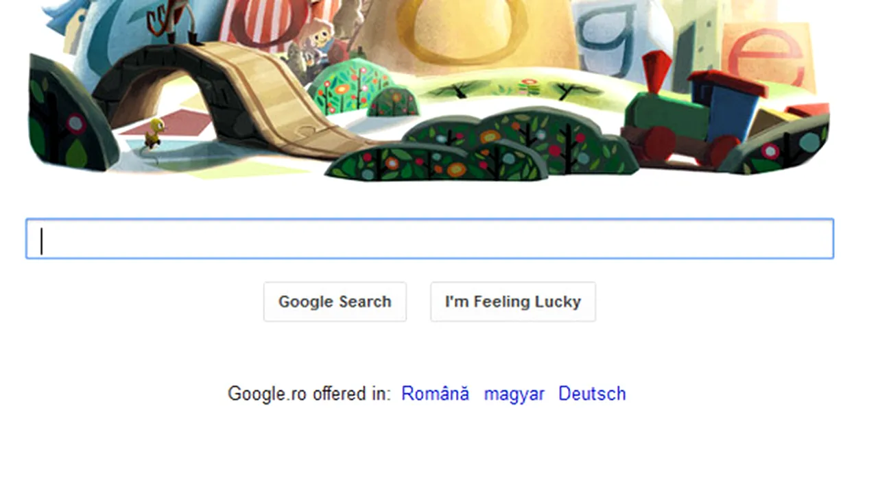 SĂRBĂTORI FERICITE de la Google, printr-un logo special de Crăciun