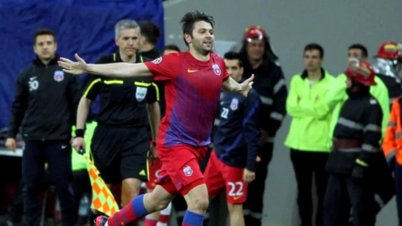 Steaua a învins Dinamo, scor 3-2, şi păstrează şanse la titlul de campioană