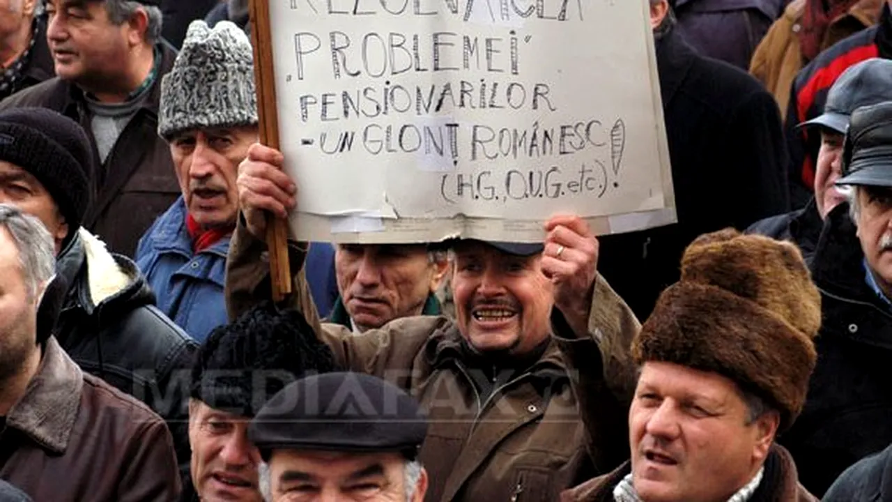 Pensionarii ameninţă că ies în stradă. Vor reclama Guvernul la CEDO