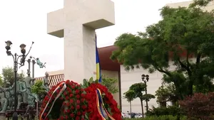 Coroană de flori depusă de președintele Nicușor Dan la Monumentul dedicat Mineriadei