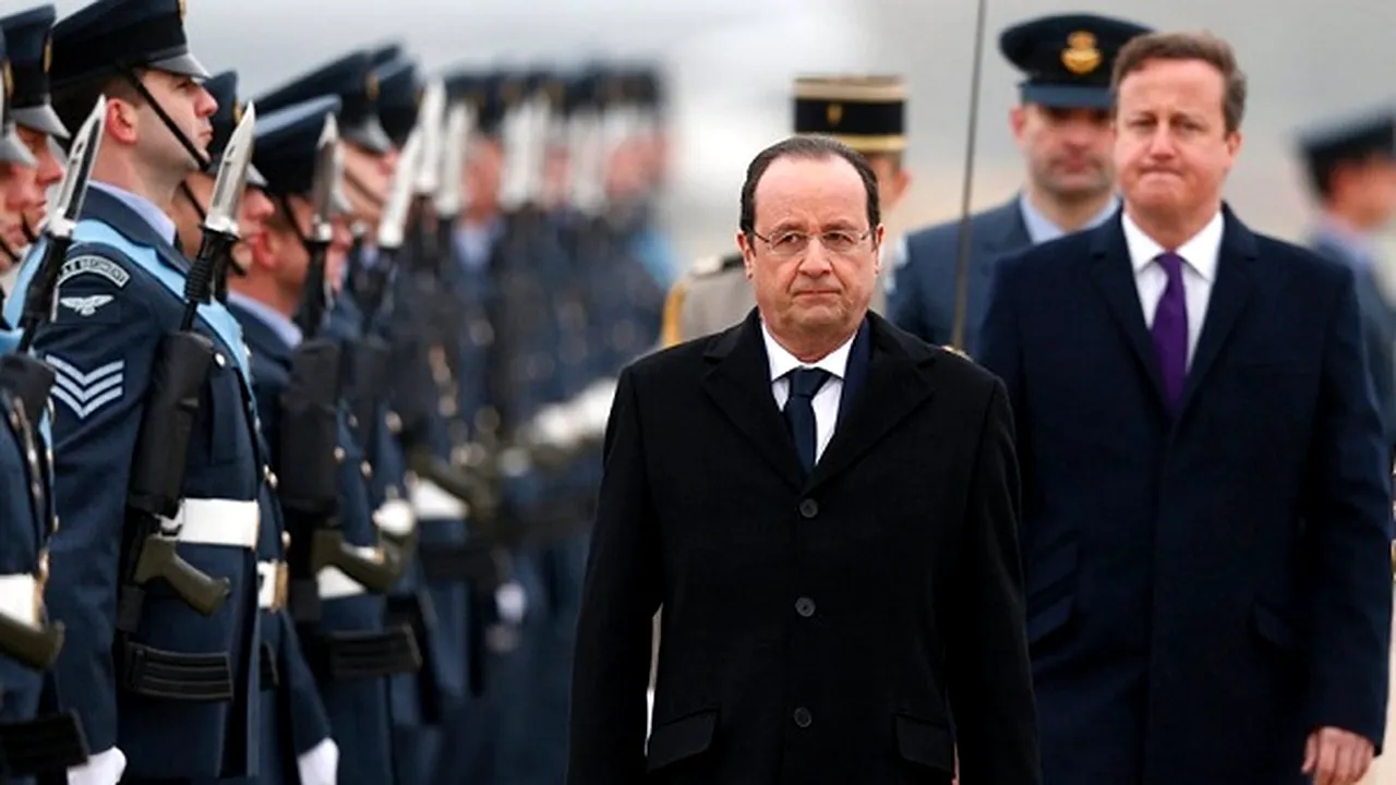 Hollande şi Cameron s-au recules la Bataclan