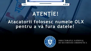 Avertisment DNSC: Atacatorii folosesc numele OLX Romania pentru a vă fura datele