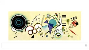 Google şi-a modificat logoul pentru a marca 148 de ani de la naşterea pictorului Vasili Kandinski