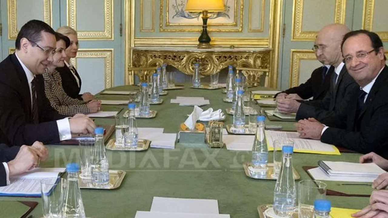 Ponta, după discuţia cu Hollande: Axa Paris-Bucureşti se va dezvolta în folosul ambelor părţi