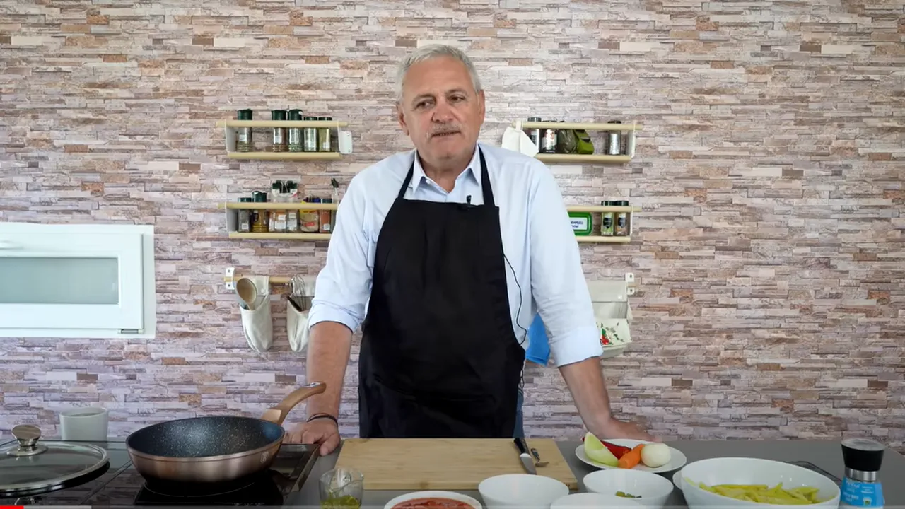 Liviu Dragnea s-a făcut bucătar! Ce a gătit fostul lider PSD? 