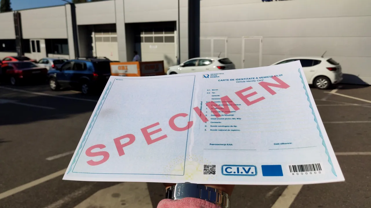 Cartea de Identitate a Vehiculului are un nou format. Care sunt modificările aduse