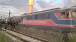 Incendiu la o locomotivă care tracta 36 de vagoane cu țiței în Prahova