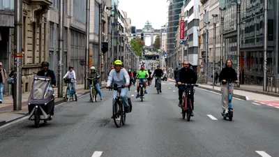 EXTERNE Bruxelles a interzis complet mașinile pentru o zi. Capitala UE vrea să dubleze experimentul din 2027
