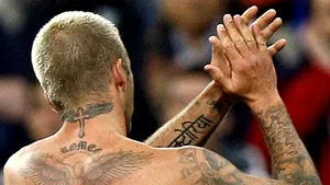 Beckham şi-a tatuat pe braţ un fragment din Vechiul Testament
