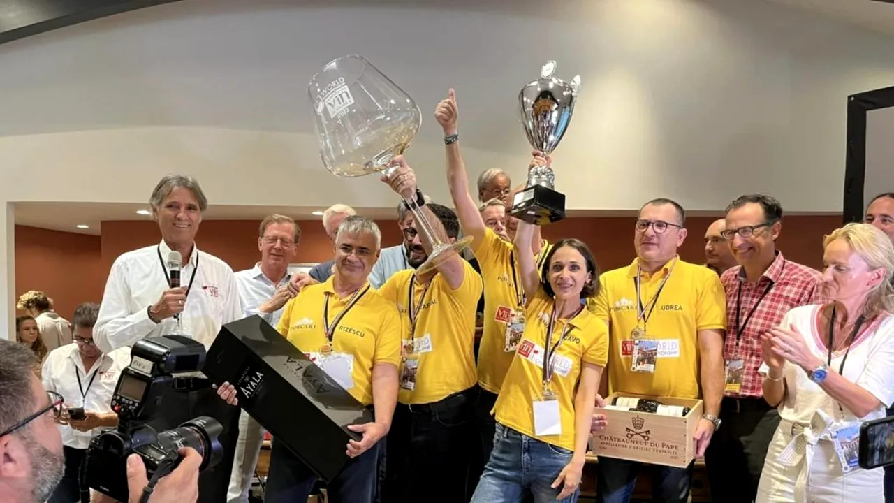 România, campioană mondială la degustare de vinuri. Echipa ţării noastre s-a întors cu aurul din Franţa