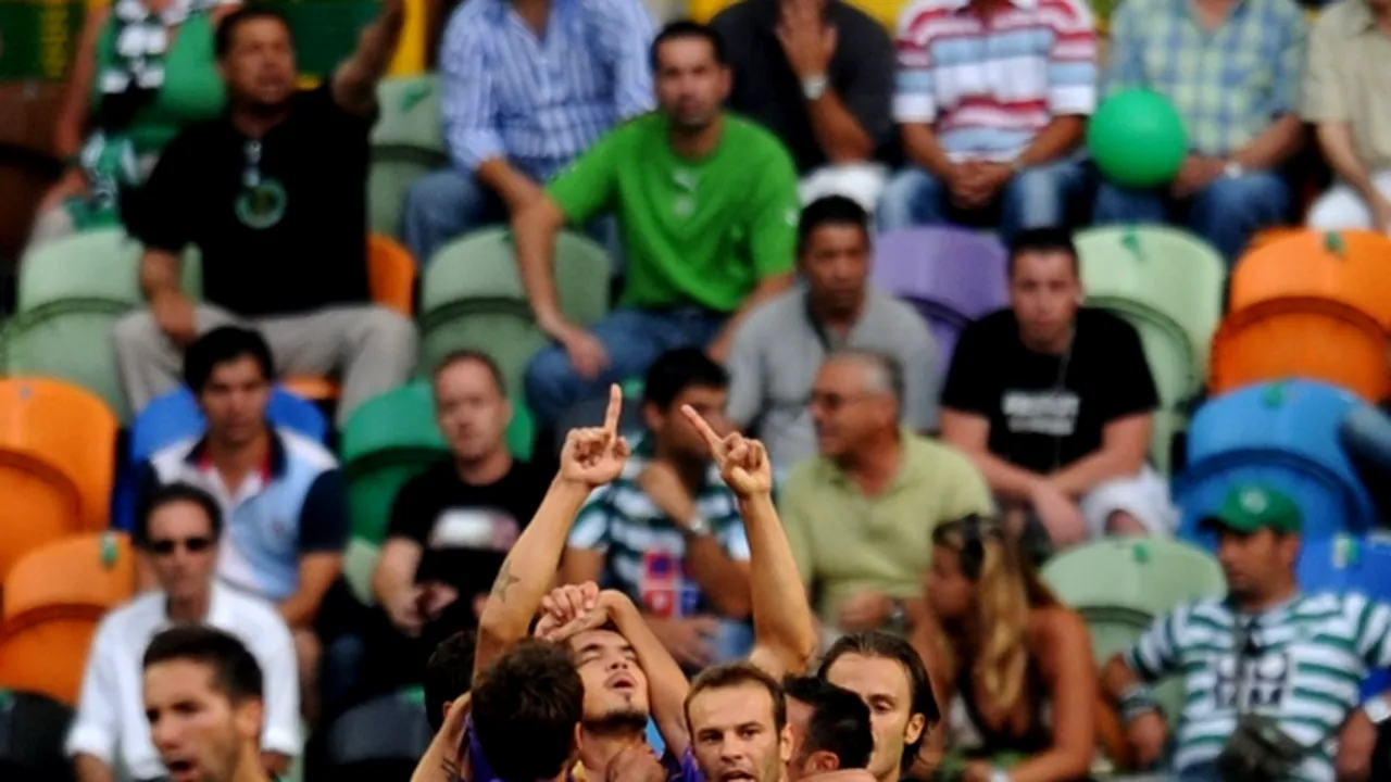Fiorentina, cu Mutu titular, a remizat cu Sporting, scor 2-2 - GALERIE FOTO