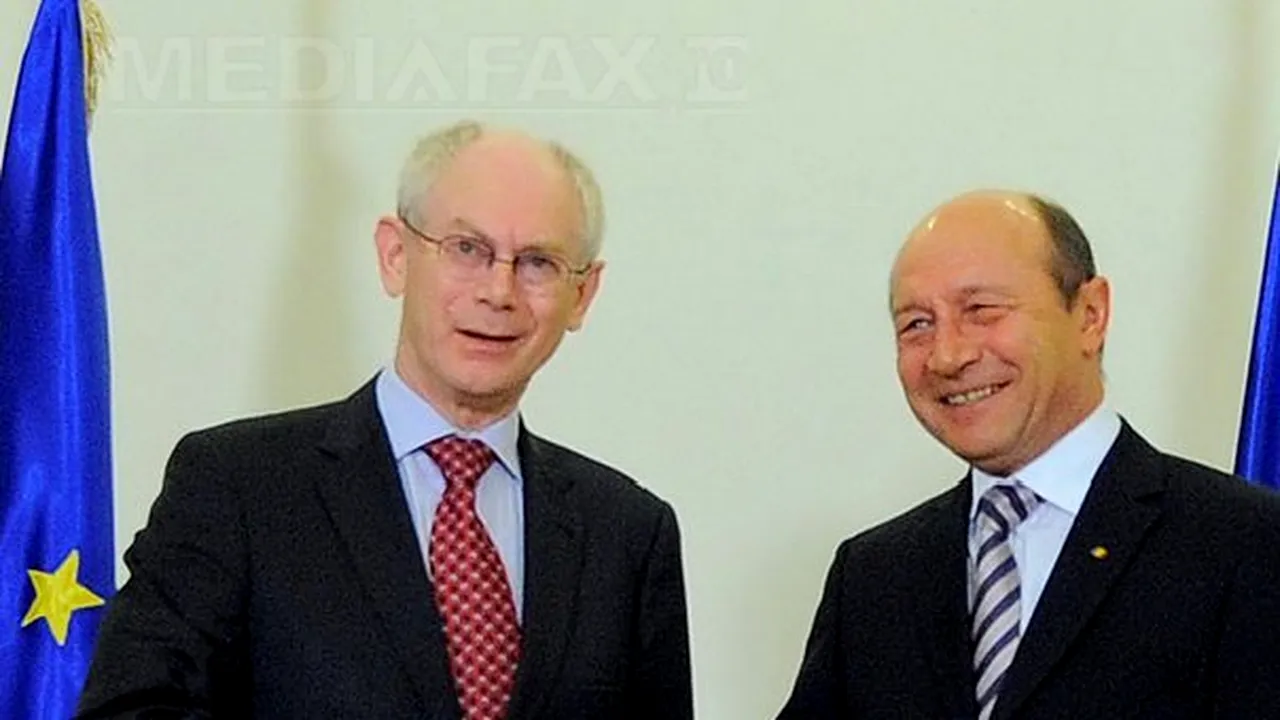 Van Rompuy către Băsescu: Ce bine că vă văd, domnule preşedinte