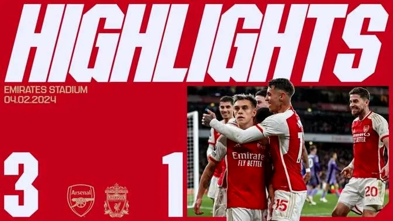 Arsenal o învinge pe Liverpool şi reduce diferenţa la top în Premier League