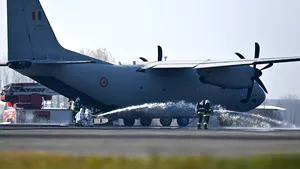 Două aeronave C-27J Spartan trimise în Caraş-Severin, în luptă cu flăcările