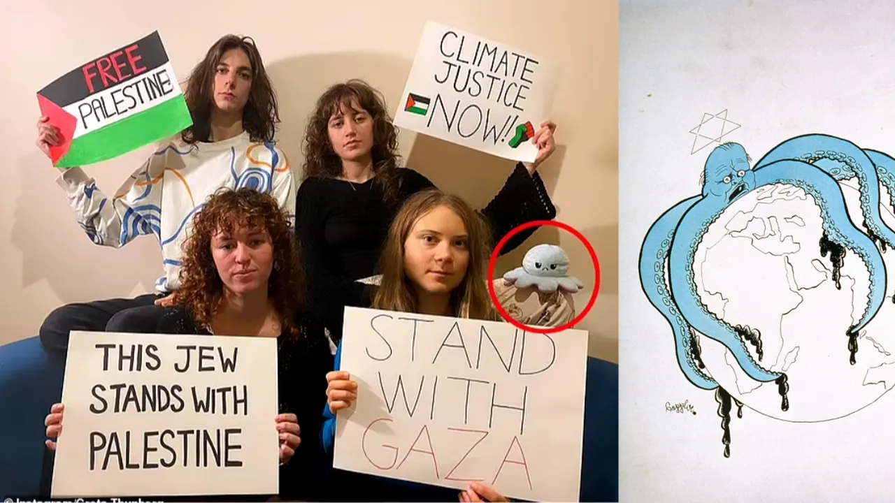 Greta Thunberg, prinsă în flagrant - a postat pe X că  susţine poporul palestinian 
