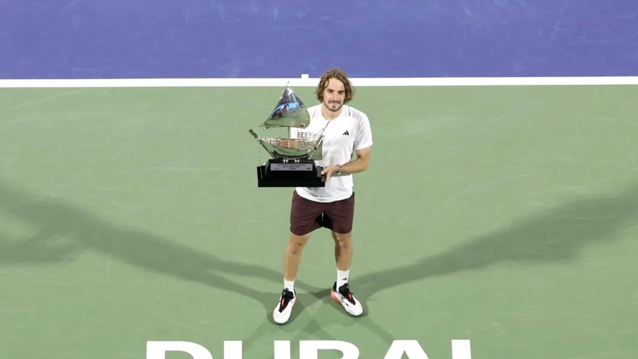 Tsitsipas, pe locul 9 în clasamentul ATP după victoria de la Dubai