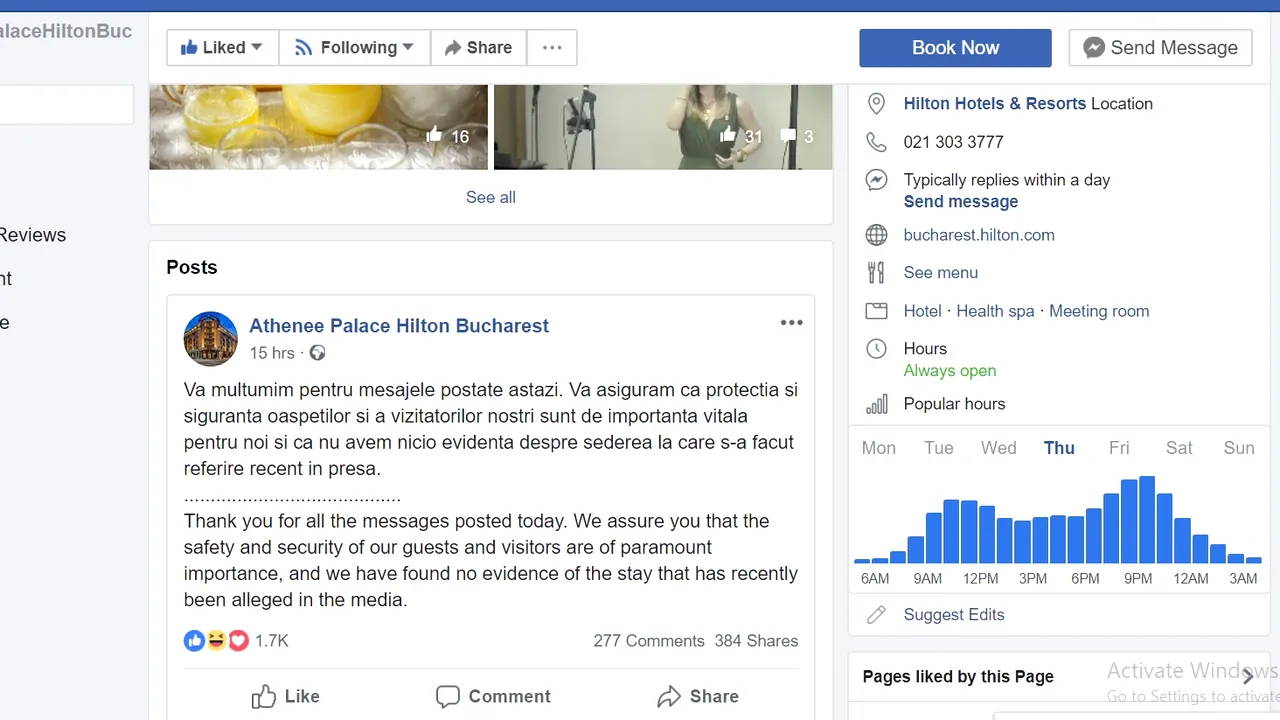 Athenee Palace Hilton, despre declaraţiile lui Dragnea: Nu avem nicio evidenţă despre şederea la care s-a făcut referire