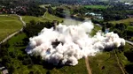 Fosta Uzină Electrică din Câmpulung Muscel a fost demolată prin detonare controlată