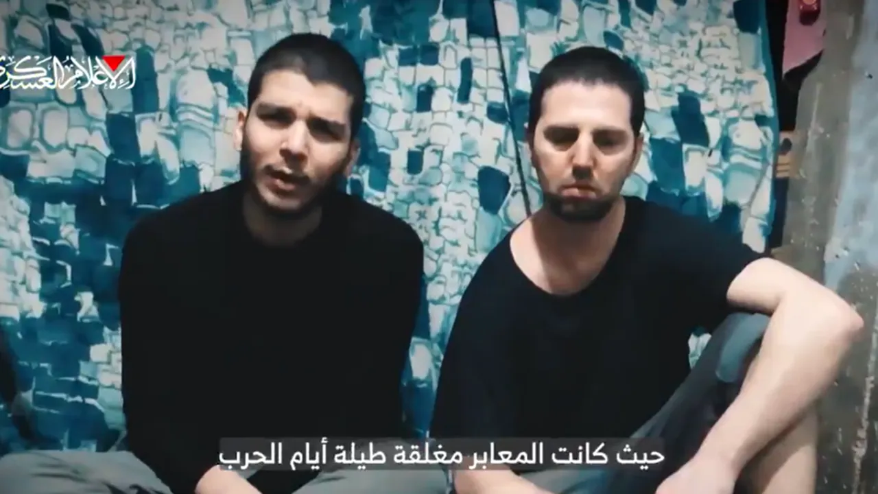 Hamas publică un videoclip cu doi ostatici israelieni în Gaza