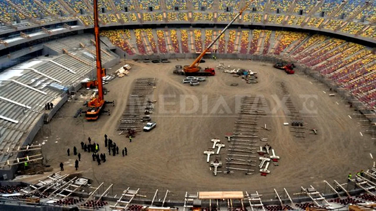 Oprescu: Acoperişul Stadionului Naţional, ridicat în două săptămâni, lucrările terminate la timp