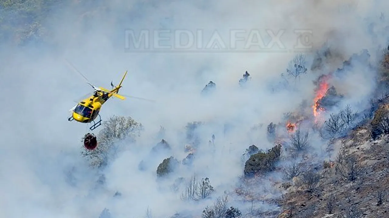 Peste 30 de incendii de pădure în Spania, în a cincea zi consecutiv