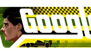 GOOGLE îl omagiază pe Ayrton Senna, triplu campion mondial de Formula 1, care a murit la 34 de ani în 