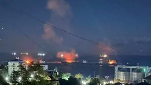 Fragmente de dronă au provocat incendii la două întreprinderi rusești