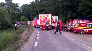 Autoturismul răsturnat în Bistriţa Năsăud era condus de un tânăr de 16 ani, care a murit