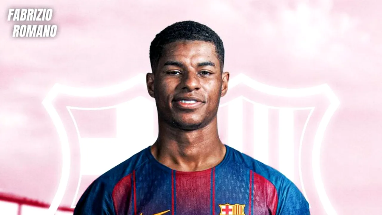Barcelona îl transferă pe Marcus Rashford: împrumut cu opţiune de cumpărare de 35 milioane de euro