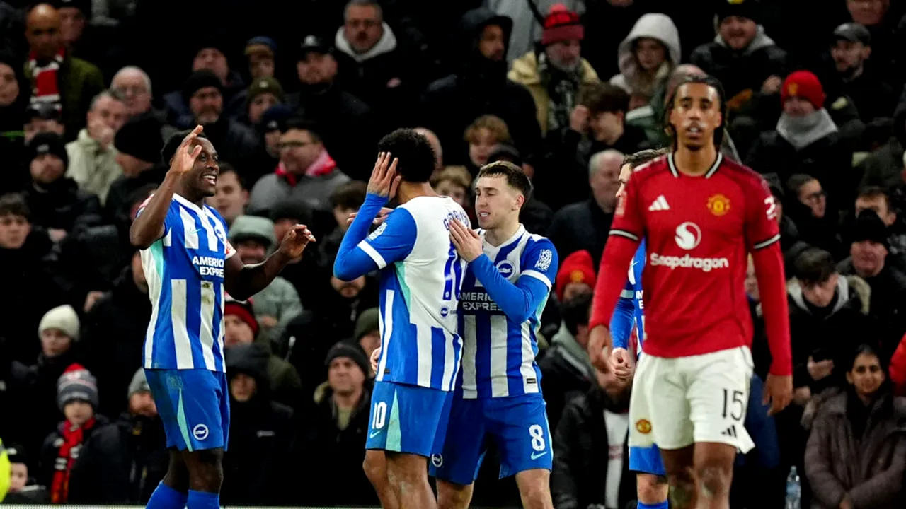 Manchester United, învinsă de Brighton și eliminată din FA Cup