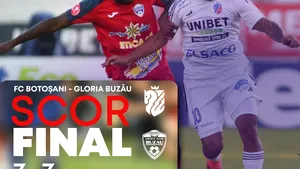 Superliga de fotbal. Meci dramatic la Botoşani cu şase goluri şi răsturnări de situaţie