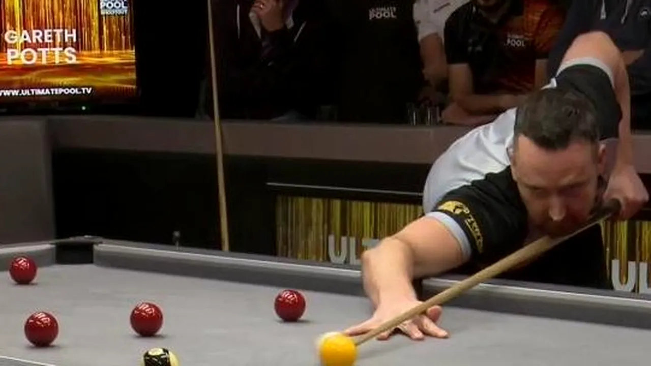 VIDEO Magnificul Gareth Potts a terminat un meci de biliard în mai puţin de 30 de secunde
