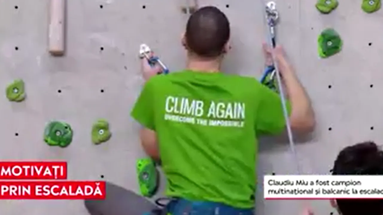 VIDEO Climb again. Cursuri de escaladă pentru copiii speciali, pentru a ajunge în vârf indiferent de piedici