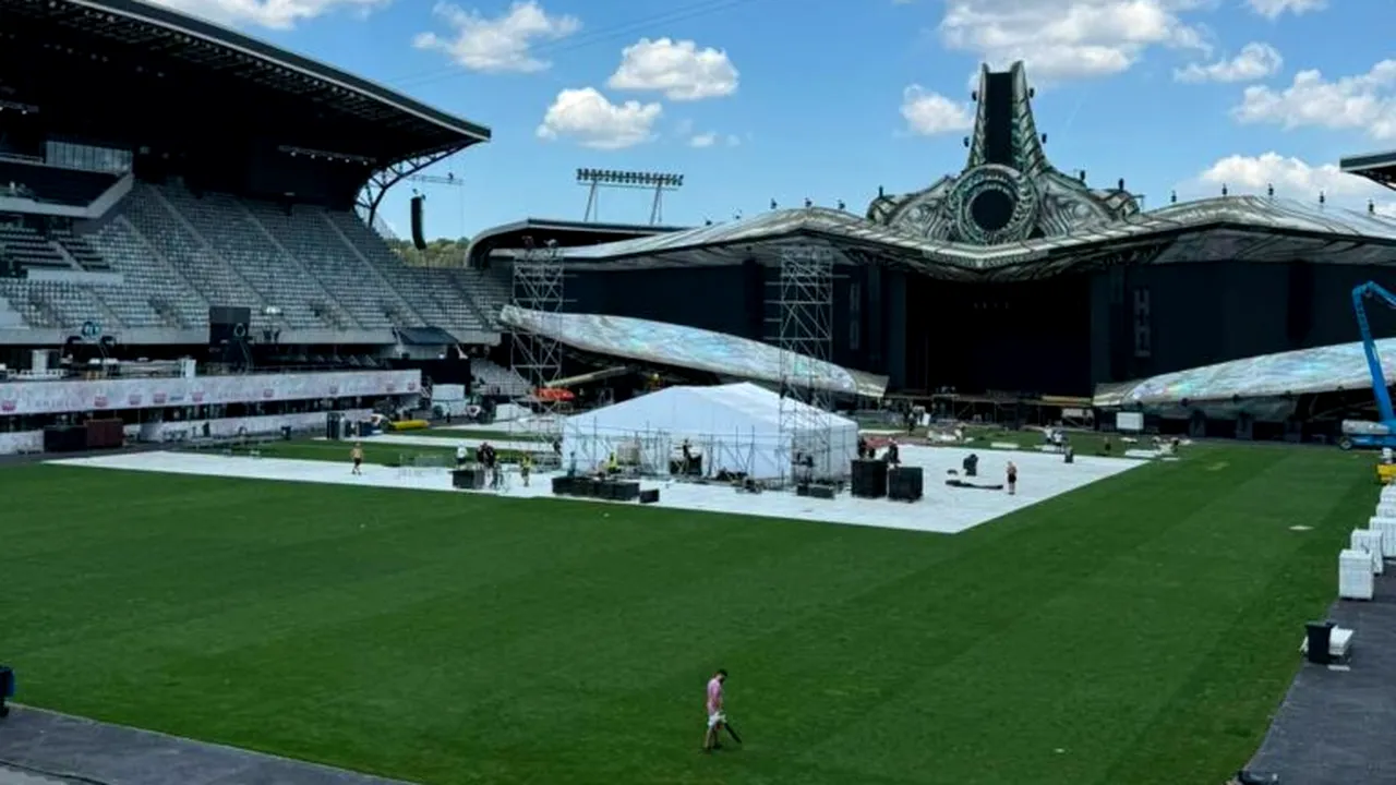 Cum arată gazonul de pe Cluj Arena după patru zile de Untold. Rezultatul este surprinzător