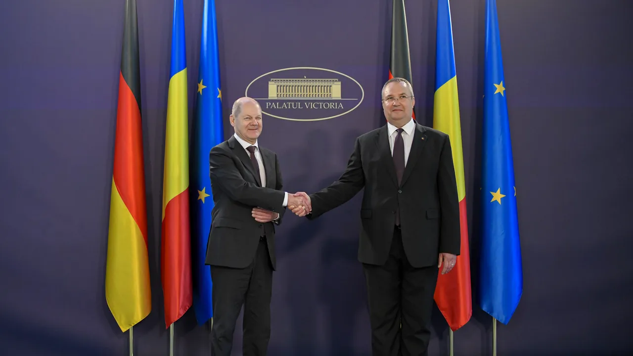 Nicolae Ciucă, discuţii cu Olaf Scholz despre Schengen, extinderea UE şi Republica Moldova