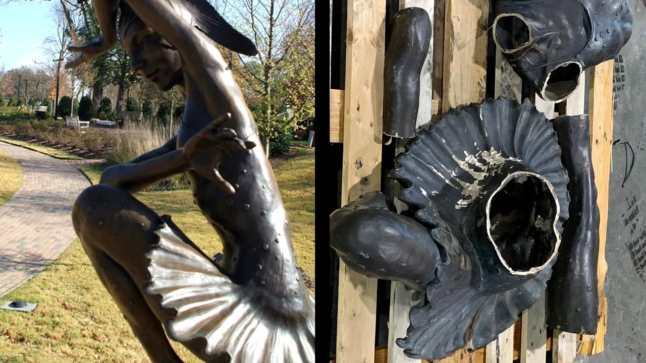 Statuia celebrei balerine amerindiene a fost furată şi vândută la fier vechi