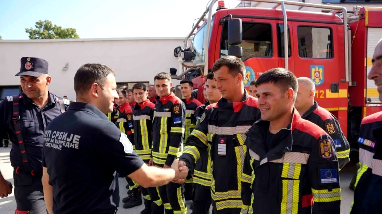 Pompierii români, gata să intervină în sprijinul Serbiei. Echipele au făcut recunoașteri în zonele afectate de incendii