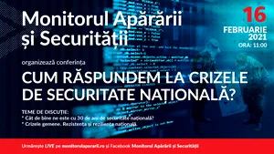 VIDEO Conferinţa Monitorului Apărării şi Securităţii: „Cum răspundem la crizele de securitate naţională?”. Avocatul Poporului Renate Weber şi Alexandru Nazare, ministrul Finanţelor, printre speakeri