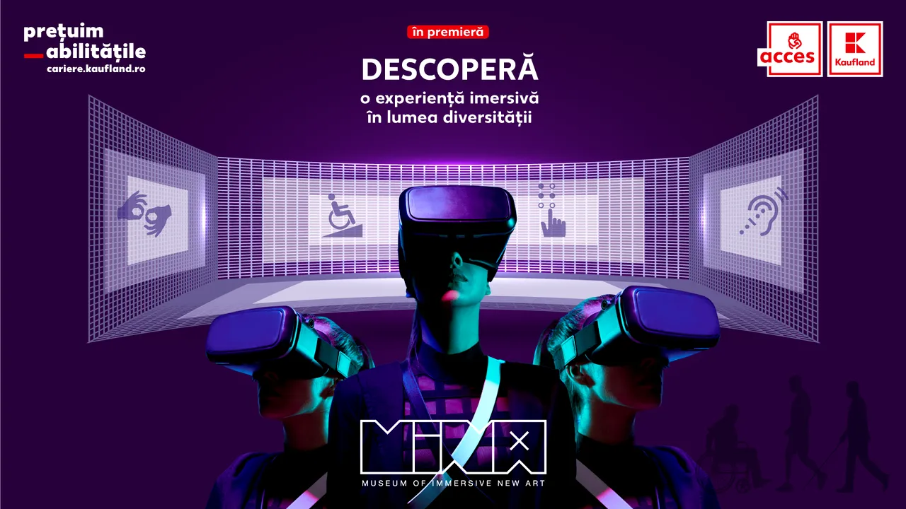 Kaufland România celebrează incluziunea persoanelor cu dizabilităţi printr-o experienţă imersivă în lumea diversităţii, alături de MINA, Museum of Immersive New Art