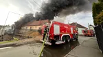Incendiu de amploare la un depozit din Sibiu. A fost emis mesaj RO-Alert