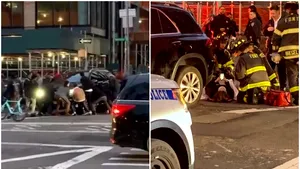 Gestul unor trecători după ce o femeie a fost prinsă sub roţile unui SUV: Zeci de oameni s-au mobilizat - VIDEO